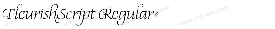 FleurishScript Regular字体转换